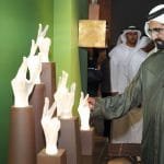 زيارة محمد بن راشد لمعرض آرت دبي بجميرا