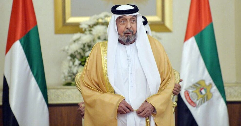 الشيخ خليفة بن زايد آل نهيان رئيس دولة الإمارات وحاكم إمارة أبو ظبي خليفة بن زايد آل نهيان
