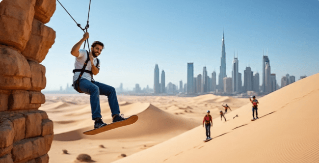 أفضل الأنشطة المغامرة في دبي للسياح الباحثين عن الإثارة الأنشطة المغامرة في دبي