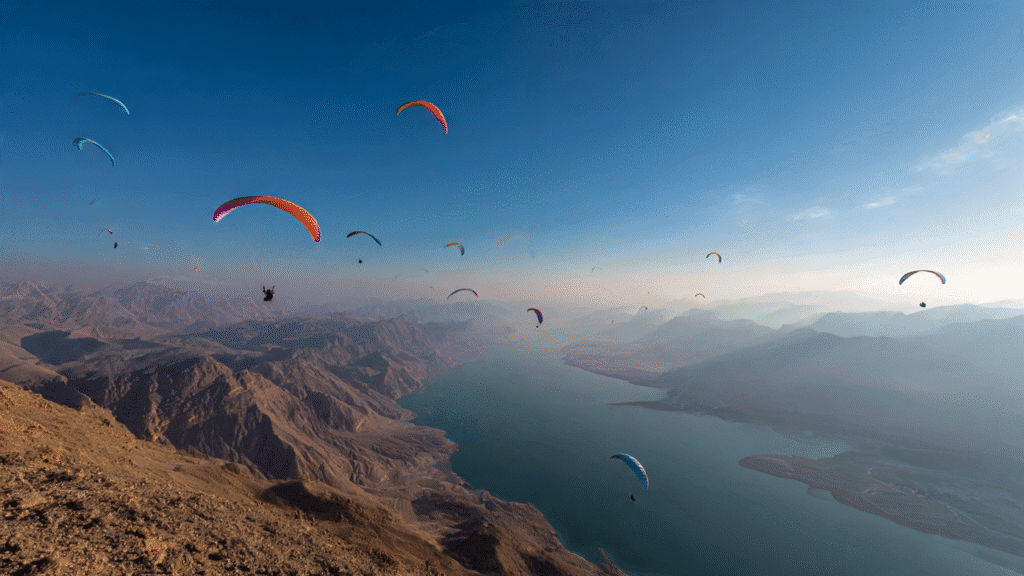 تصوير الطيران الشراعي في الإمارات